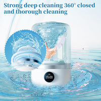 This revolutionary mini washing machine is engineered for a new era of convenience, offering a deep, hygienic clean for your most essential garments—no wall outlet required.