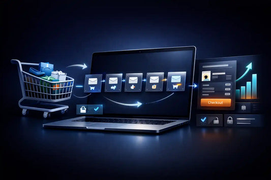 Abandoned cart email course cover for ecommerce recovery system